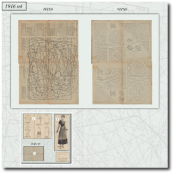 1916 N°4 Sewing patterns A3...