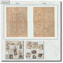 1916 N°17 Sewing patterns...