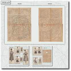 1916 N°19 Sewing patterns...