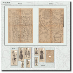 1916 N°22 Sewing patterns...