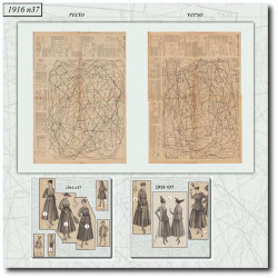 1916 N°37 Sewing patterns...