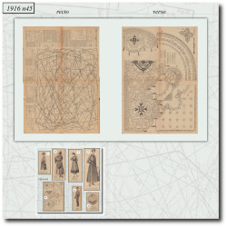 1916 N°45 Sewing patterns...