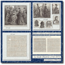 1873 N°44Sewing patterns A4...