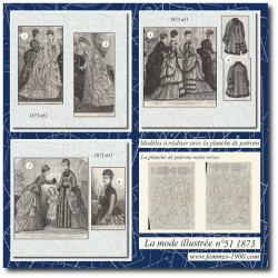 1873 N°51 Sewing patterns...