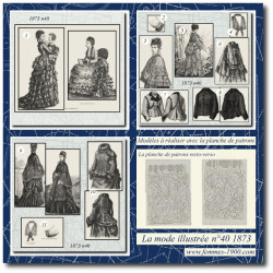 1873 N°40 Sewing patterns...