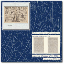 1872 N°33 Sewing patterns...