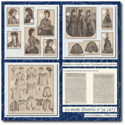 1872 N°36 Sewing patterns...