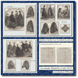 1872 N°40 Sewing patterns...