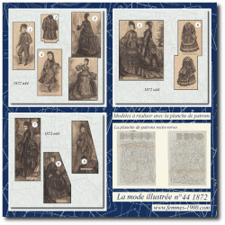 1872 N°44 Sewing patterns...