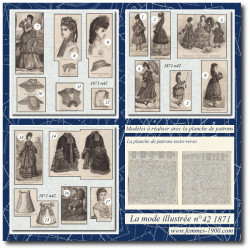 1871 N°42 Sewing patterns...