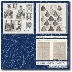 1871 N°28 Sewing patterns...