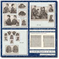 1871 N°36 Sewing patterns...