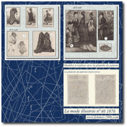 1876 N°40 Sewing patterns...
