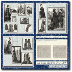 1876 N°45 Sewing patterns...