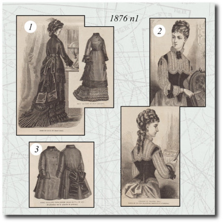 Robe en faye et drap
 Corselet en velours