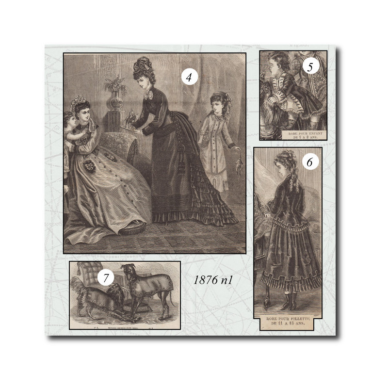 Robe de chambre en flanelle
Toilette en faye et cachemire