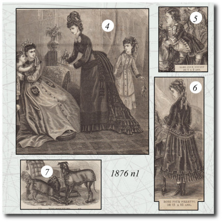 Robe de chambre en flanelle
Toilette en faye et cachemire