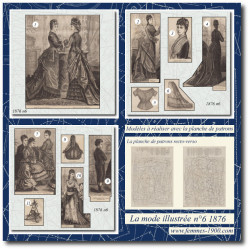 1876 N°6 Patrons A4 La mode...
