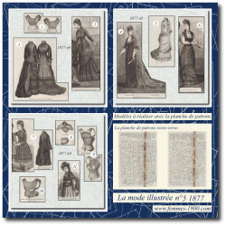 1877 N°5 Patrons A4 La mode...