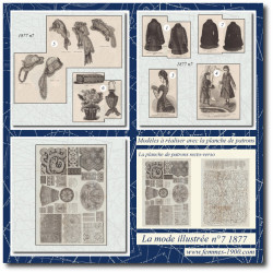 1877 N°7 Patrons A4 La mode...