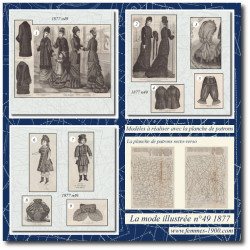 1877 N°49 Sewing patterns...