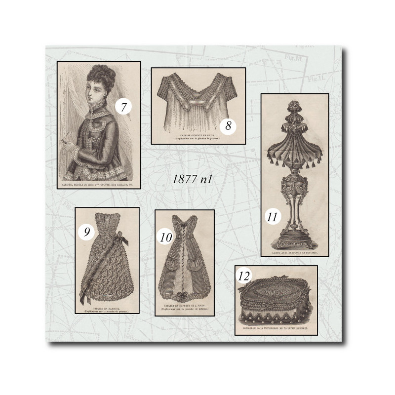 Matinée
 Chemise ouverte en coeur
 Tablier en nansouk