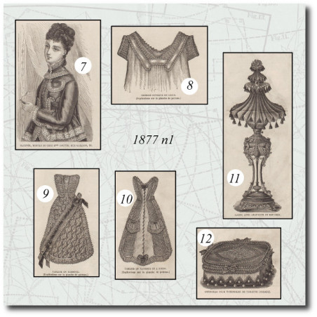 Matinée
 Chemise ouverte en coeur
 Tablier en nansouk