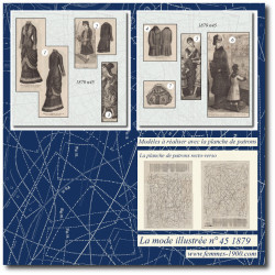 1879 N°45 Sewing patterns...