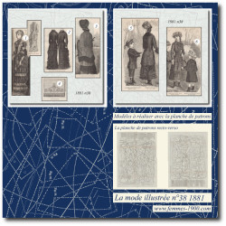 1881 N°38 Sewing patterns...