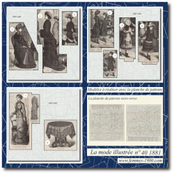 1881 N°40 Sewing patterns...