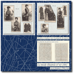 1881 N°43 Sewing patterns...