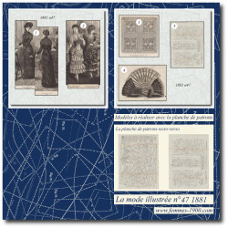 1881 N°47 Sewing patterns...