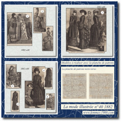1882 N°40 Sewing patterns...