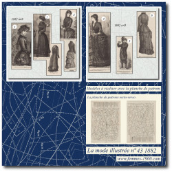 1882 N°43 Sewing patterns...