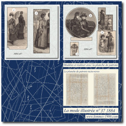 1884 N°37 Sewing patterns...