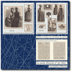 1884 N°40 Sewing patterns...