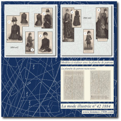 1884 N°42 Sewing patterns...