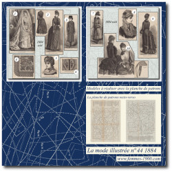 1884 N°44 Sewing patterns...