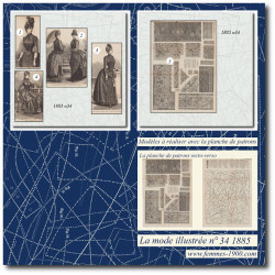 1885 N°34 Sewing patterns...
