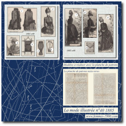 1885 N°40 Sewing patterns...