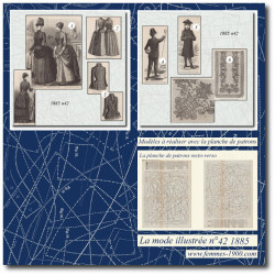 1885 N°42 Sewing patterns...