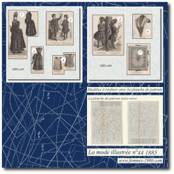 1885 N°44 Sewing patterns...