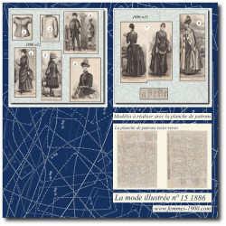 1886 N°15 Sewing patterns...