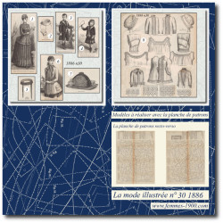 1886 N°30 Sewing patterns...