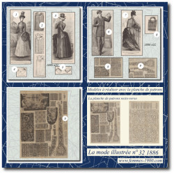 1886 N°32 Sewing patterns...