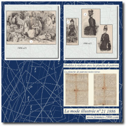 1886 N°21 Sewing patterns...