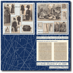 1889 N°18 Sewing patterns...