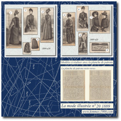 1889 N°20 Sewing patterns...
