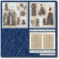 1889 N°23 Sewing patterns...
