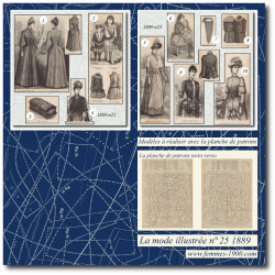 1889 N°25 Sewing patterns...